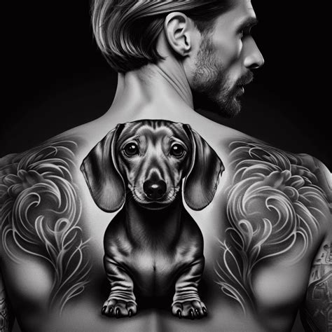 tatuaje perro lineas|Tatuaje lineal de perro en la espalda: significado y diseño.